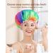 Buy Mikimini XL Shower Hood for Women | Waterproof Double-Lined 2-Pack | Soft & Fashionable Rainbow Design for Long Hair - Buy Online on GoSupps.com