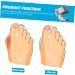 FRCOLOR 4 Pcs Hallux Protector & Bunion Separator - Overlapping Thumb Straightener Grey - Comfort & Relief for Foot Pain - Buy Online on GoSupps.com