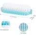Two-Sided Toe and Nail Cleaning Scrubbing Brushes | Manicure Pedicure Nail Tools - Blue - Buy Online on GoSupps.com