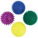 BB Sport Massage Balls Set of 4 Hedgehog Balls Lacrosse Ball Different Hardness Levels Massage Ball with Nobs