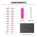 Press on Nails Strips Set - 24pcs Medium Long Gel Nail Strips for Women | Easy Application & Removal Reusable with Manicure Stick & Mini File - Buy Online on GoSupps.com