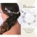 Unicra Bridal Hair Accessories | Silver Crystal Leaf Hair Jewelry for Weddings - Perfect for Brides & Girls - Buy Online on GoSupps.com