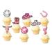 8Pcs Cowgirl Cupcake Toppers Disco Ball Pink Cowgirl Hats Boots Cactus Cupcake Toppers Cupcake Toppers for Western Theme Baby Shower Disco Cowgirl Bachelorette Birthday Party Decorations Supplies