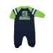 NFL Baby Boys Team Sleep And Play Footie Seattle Seahawks 0-3 Months Team Color