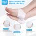 Hilph Silicone Heel Protectors - 4 Pairs | Cushioned Gel Heel Cups for Plantar Fasciitis & Achilles Tendinitis Relief | Moisturizing Pads for Dry Cracked Heels - Unisex - Buy Online on GoSupps.com