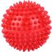 Spiky Massage Ball - Durable Plastic Fitness Roller | Portable Body Relax Tool (Red 7.5 cm) - Buy Online on GoSupps.com