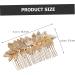 Angoily Hair Comb Hair Accessory for Girls Hair Topper Hair Jewels for Women Gold Headband Flower Hair Accessories Golden Flower Girl Headpieces for Wedding Tiara Hair up Crown Alloy Bride - Buy Online on GoSupps.com