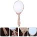 SOLUSTRE Handheld Oval Flower Vintage Makeup Mirror - Rose Gold - Buy Online on GoSupps.com