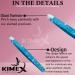 Kimex London Professional Eyebrow Tweezers - Stainless Steel Tweezers for Precise Grooming of Eyebrows & Ingrown Hair - for Men & Women (Ocean Blue) 1 Ocean Blue - Buy Online on GoSupps.com