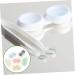 Solustrie 18-Sentence Contact Lens Container with Tweezers - Compact Oval Lens Case & Travel Storage Box with Mirror - Buy Online on GoSupps.com