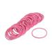 SCSpecial Hair Elastics 50 Pieces 2.5 mm Elastic Hair Bands Hair Ties Ponytail Holder - Pink