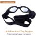 XUNKE Dog Goggles - Anti-UV Eye Protection Sunglasses for Small/Medium Pets (Black) - Waterproof & Windproof - Buy Online on GoSupps.com