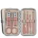 Manicure Kit 7-Piece Nail Clipper Set Stainless Steel Nail Clippers Nail Clipper Set for Women Suitable for Outdoor Travel Tool Set Rose Gold Nail Clippers Kit Pink
