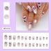 Shop Halloween Press on Nails - Short Almond Fake Nails with Ghosts & Pumpkins | 24 Pcs Acrylic Full Cover for Women - Buy Online on GoSupps.com