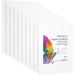 GOTIDEAL 8x10 Inch Set of 10 Canvas Boards - Gesso Primed White Blank Canvases for Painting - 100% Cotton Art Supplies Panel for Acrylic, Oil, Watercolor - Pack of 10 - Buy Online on GoSupps.com