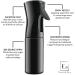 Essential Aura 17 oz Black Continuous Spray Bottle - Hair Styling, Plants, Cleaning & Skin Care - Buy Online on GoSupps.com