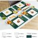 Green Tableware Western Food Platter Steak Knife and Fork Plate Placemat Napkin Combination Set Kitchenware As shown A - Buy Online on GoSupps.com