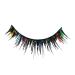 Eulenspiegel 000359 - Artificial eyelashes colorful with rhinestones 1 ml special eyelash glue instructions for carnival theme party