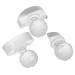 Ensemble 3 Pcs Outils de Pressage Maquillage en Acrylique Tampons pour Fard Paupi res Blush et Highlighter Accessoires Compacts pour Fard Poudre 1/4 1/2 Taille Usage DIY