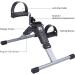 Folding Pedal Exerciser Mini Exercise Bike - Portable Foot Peddler with LCD Monitor in Silver & Black - Buy Online on GoSupps.com