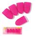 Phantomsky 10 pieces nail polish remover clips set nail clips for gelnail nail art gel remover caps durable and reusable wrap tool nail tool UV nail light red