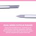 Bona Fide Beauty Blue Glass Cuticle Pusher - Gentle Czech Manicure Stick for Cuticle Removal | Long-Lasting, Double-Sided & Reusable 1Pc - Buy Online on GoSupps.com