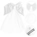 minkissy 1pc Small Bow Veil Kids Hair Accessories for Girls Tiaras for Girls Wedding Hair Bow Veils for Brides Baby Hair Bows Pearl Headpiece Hair Supply Orchid Child Cloth Bow Tie - Buy Online on GoSupps.com