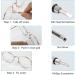 Vivixin Eyeglasses Nose Pads 25 Pairs - Repair Kit with Screwdriver, Screws, Tweezer, Cleaning Cloth - Anti-Slip Silicone Ear Grip - Nose Pad Replacement for Sunglasses & Reading Glasses - Buy Online on GoSupps.com