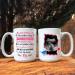 Personalized Grandma Mug: From The Bump to New Grandma | Mother's Day Gift | Custom Name & Sonogram Photo | 11-15oz Ceramic Cup - Buy Online on GoSupps.com
