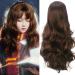 Colorfulpanda Long Brown Curly Wavy Wig for Women - Heat Resistant Synthetic Hair for Cosplay, Halloween Party Costume - Buy Online on GoSupps.com
