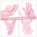 minkissy 1 Pair Beauty Protective Glove Exfoliating Hand Gloves Tropical Headdress LED Eyebrow Clip Moisturizing Gloves Women Dry Hand Gloves Sebs Pink Whitening Women's Dry Skin - Buy Online on GoSupps.com