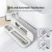 ELMWAY Smart UV Toothbrush Sanitizer - Portable Antibacterial Travel Holder with UV Light - White - Buy Online on GoSupps.com
