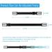 Adjustable Black Mask Extender Straps for Back of Head & Ear - Mask Strap Hooks - Buy Online on GoSupps.com