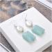 Earrings for Women White Coin Amazonite Silver Hook Earrings Hilarity Earrings for Women - Buy Online on GoSupps.com