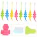 Minkissy 16-Piece Small Crocodile Toothbrush Cleaning Tool for Baby Teeth - Manual Massage Device for Toddlers - Ideal PBT Small Head Toothbrushes - Buy Online on GoSupps.com