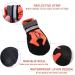 Waterproof Dog Shoes for Small & Medium Dogs - 4-Piece Reflective Paw Protectors with Anti-Slip Sole - Winter Outdoor Use Blue & Orange - Buy Online on GoSupps.com