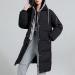 Warm Quilted Long Cardigan: Women's Winter Transition Jacket & Coat - Lightweight Black Wool Outerwear - Buy Online on GoSupps.com