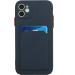 Buy Tivenfezk Nadoli Ultra Thin Silicone Case for iPhone 15 Plus - Shockproof Scratch-Resistant Wallet Design with Card Holder - Dark Blue - Buy Online on GoSupps.com