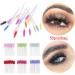 50Pcs New Crystal Rhinestone Handle Makeup Disposable Eyebrow Applicator Eyelash Brush Mascara Spiral Wands Lash Curling Comb(yellow) - Buy Online on GoSupps.com