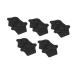 FRCOLOR 20 Pairs Anti-wear Stickers for Heels Invisible Heel Grips Portable Heel Cushions Heel Cushion Pads Foot Protector Grips High Heel Back Replaceable Miss Shoe Blackx4pcs 10X7.5X1CMx4pcs