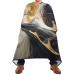 Waterproof Barber Cape -White and Black Marble Cheetah Haircut Bib for Men Unisex Hair Cutting Cape(8rp1a)