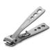BEZOX Ingrown & Thick Nail Clipper with Slant Curved Blade- Premium Stainless Steel Heavy Duty Toenail Clippers for Thick Nails Nail Trimmer with Built-in Nail File and Storage Pouch Silver