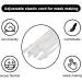 Sewing Elastic Bands with Adjustable Buckle & 50PCS White Tailor Tape Measure - DIY Crafts & Handmade Face Coverings - Buy Online on GoSupps.com