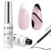 Nail Art Gel Liner Set - Black & White Design Polish Paint - 2Pcs 8ml Soak Off Curing Gel Polish with Thin Brush - DIY Home Salon French Manicure - Buy Online on GoSupps.com