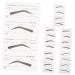 Didiseaon 6 Pcs Stickers Makeup Kit for Women Eyebrow Sticker Tool Eyebrow Card Eyebrow Trimming Miss