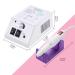 Cadrim Electric Nail Drill Set with Sanding Bands - Adjustable Manicure Pedicure Tool for Acrylic Nails, Gel Polish, Nail Art - White - Buy Online on GoSupps.com