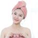 Super Absorbent Microfiber Towel for Women - Fast Drying Hair Turban for Curly Long & Thick Hair (Light Pink) - 25.4 x 66 cm - Buy Online on GoSupps.com