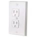 Ziz Home Self-Closing Childproof Outlet Covers | 4 Pack | White | Universal Electric Outlet Cover - Baby Proof Kit - Child Safety Wall Socket Plug - Durable ABS Plastic - Protection | Proofing - Buy Online on GoSupps.com