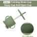 Baby Weaning Set 8pcs | Toddler Feeding Set with Adjustable Bib | Suction Bowl, Cup, Fork, and Spoon | Cutlery Set for Easy Cleaning | Green - Buy Online on GoSupps.com
