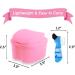 Keedolla Denture Cleaning Case Orthodontic Dental Retainer Container Denture Holder Case Retainer Soaking Cups for Travel Camping Office - Pink - Buy Online on GoSupps.com